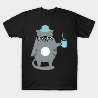 funny cat coffee T-Shirt